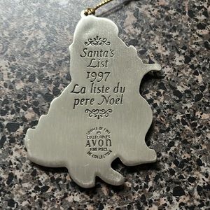 Avon 1997 Santa’s List ornament